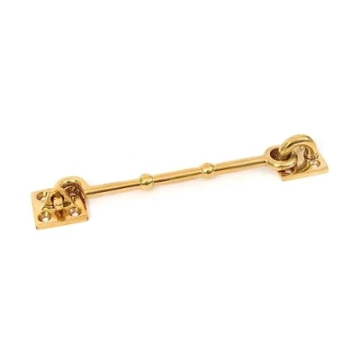 Image of From The Anvil Polished Brass 6 Inch Cabin Hook