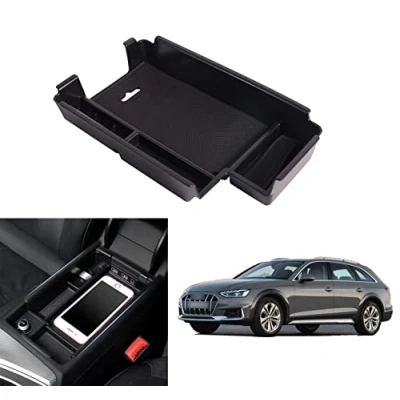 Image of Storage Box Armrest Center Console Organiser for A udi A4 B9 8W / A5 8W6 S5 2017 2024