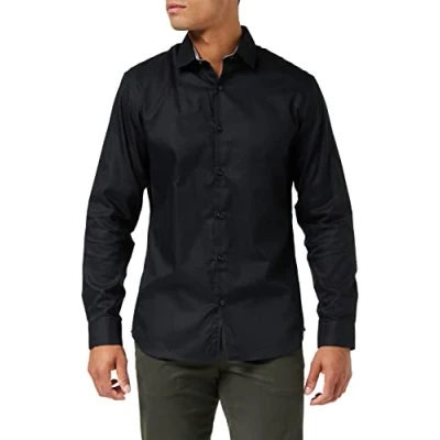 Image of Selected Homme Slhslimnew MARK Shirt Formal shirt, Men&#039;s, Size: Large, Black