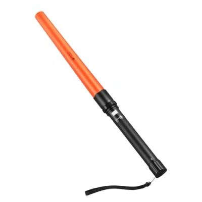Image of ULTRAFIRE 19 Inch Signal Wand Traffic Control LED Torch, 3 Modes Guide Light Safty Torch for Parking, Car Directing, Airport, UF 806