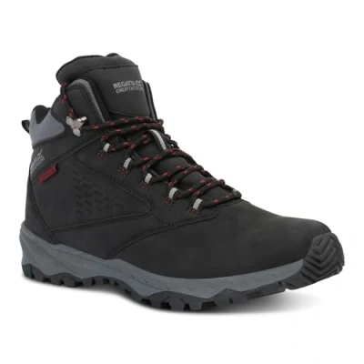 Image of Regatta Men&#039;s Lightweight Amble Walking Boots Black Rio Red, Size: UK 6