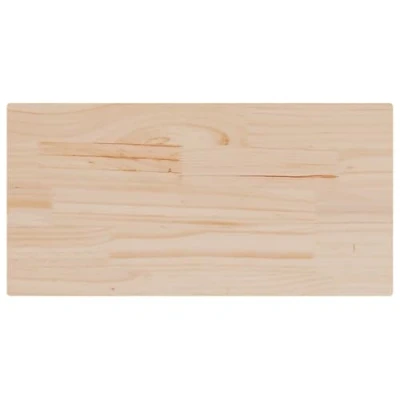 Image of vidaXL Rectangular Table Tops 2 pcs Solid Pinewood, Untreated, Versatile for Coffee/Dining Tables, Easy Clean, 80x40cm Each