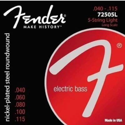 Image of Fender 5 String Super Bass 7250 5L Nickel Plated Steel Long Scale Strings