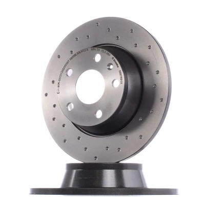 Image of 8J0615601 Brake disc BREMBO XTRA LINE 08.9769.1X 286mm 12mm 5 solid, Perforated Coated AUDI: TT Coupe, Roadster