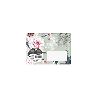 Image of Clairefontaine 55029C Pack of 20 Gummed Printed Envelopes C6 Format 11.4x16.2cm 120g Color Light Green Botanic Garden Theme Invitation for Events and Correspondence Pollen Range