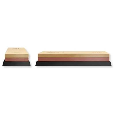 Image of KAI Shun Combination Sharpening Stone, grit: 1000/4000 Japanese Knife Sharpener for fine and polishing Stone 1000 4000 Whetstone Knives Dimensions: 21 x 7 3 cm