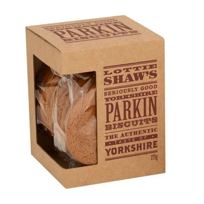 Image of Lottie Shaws Yorkshire Parkin Ginger Biscuit Box, 275g