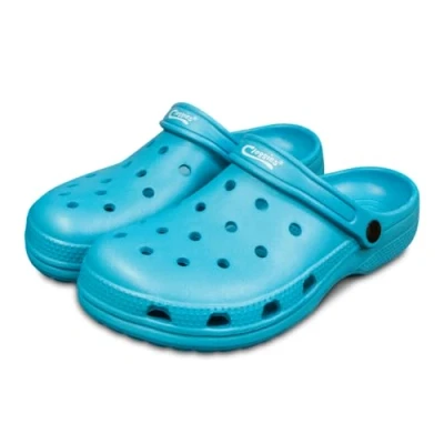 Image of Town &amp; Country Clogs Mens/Womens Ladies/Gents Casual Teal Gardening Clogs/Cloggies Lightweight. Size 7 UK