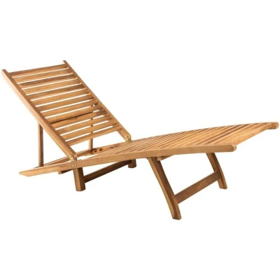 Image of vidaXL Sun Lounger Solid Teak Wood