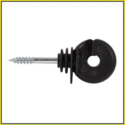 Image of Doblit Electric Fence Screw in Ring Economy Insulators Wire Hooks Custom Pack Sizes (No Tool, 500)