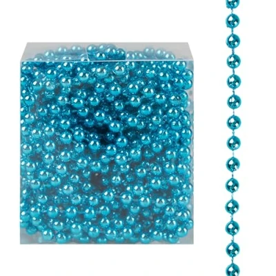 Image of Christmas Luxury 8 Metre Bead Chain Garland Decoration Xmas Tree Hanging Ornaments (Blue)