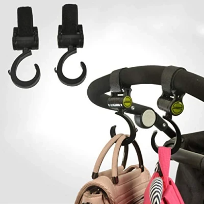 Image of Baby Stroller Hook, Multifunctional 360 Basket Strap Bag,Hanger Grip Accessories