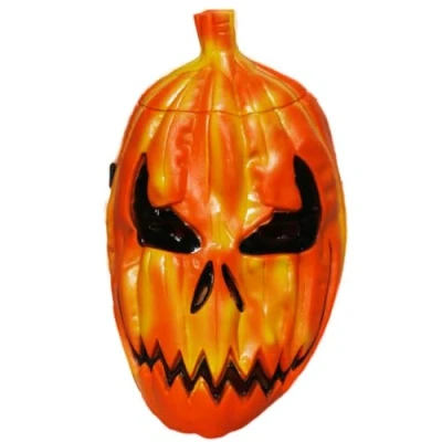 Image of Quickdraw Adults Halloween Mask Scary Rubber Latex Masks Fancy Dress Skeleton Demon Pumpkin Frankenstein (Devil Mask)