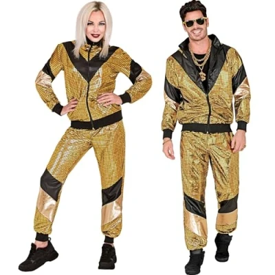 Image of Widmann 21962 costume tracksuit, Gold, Black, M