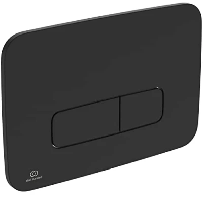 Image of Ideal Standard Oleas M3 Mechanical Toilet Flush Plate, R0123A6, Black