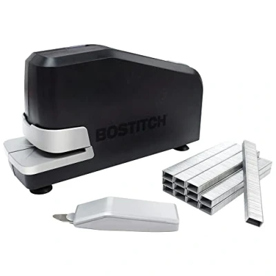 Image of Bostitch Impulse 25 Sheet Electric Stapler Value Pack Heavy Duty, No Jam with Trusted Warranty Guaranteed by Bostitch, Black (02638)
