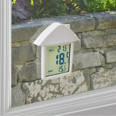 Image of Ambassador Digital Window Thermometer (One Size) (White)