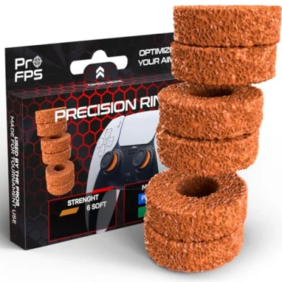 Image of ProFPS Precision Rings 6x Foam for Thumbstick Dampers Strength Soft PS5 Controller, PS4 Xbox Controllers PlayStation &amp; Accessories Enhanced Gaming Control