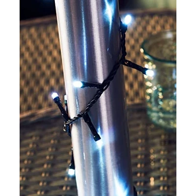 Image of WeRChristmas 360 Compact Ice White Multi Function LED Light String