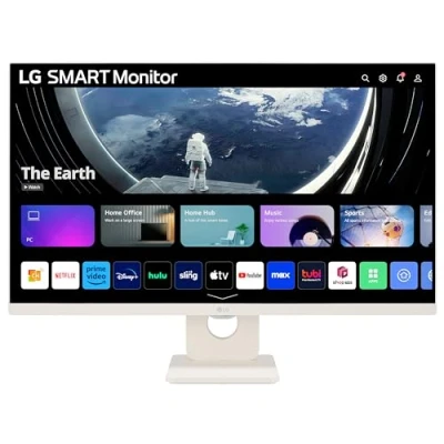 Image of LG Smart Monitor 27U511SA W, 27 Inch Full HD 1080P IPS Panel 100Hz Refresh Rate Built in Speakers, Wifi &amp; Bluetooth Connectivity webOS streming Apps with Remote Control White