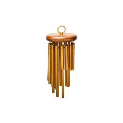 Image of Meinl Percussion Hand Held Chimes Large Musical Instrument With 24 Sound Bars Played Holding Ring Aluminum, Gold (CH H24)