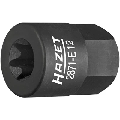 Image of HAZET 2871 E12 17 mm Hexagon E 20 Turbocharger/Manifold Torx Profile Socket Multi Colour