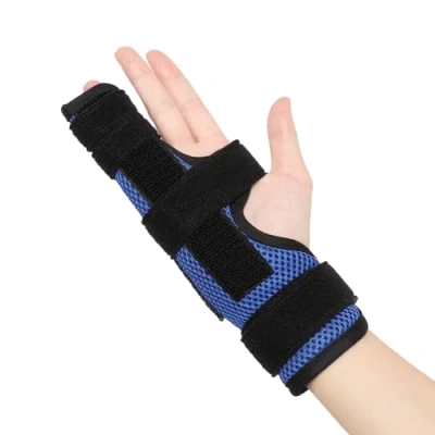 Image of YiYame Little Finger Splint, Metal Broken Support, Trigger Splint for Ring Finger, Boxer&#039;s Fracture, Arthritis, Injured, Pinky Right &amp; Left, S