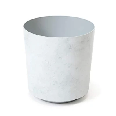 Image of Simply The Best Solo 2021 Flower Pot for Herbs Garden Container Balcony Decorative Storage Box (190, White Marble)