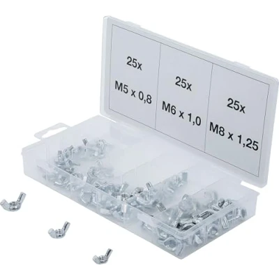 Image of BGS 8133 Wing Nut Assortment 75 pcs.