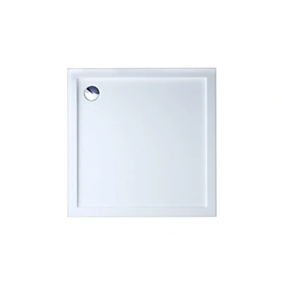 Image of Durovin Bathrooms 900 x 40mm Shower Tray, Light Sturdy,Acrylic, Glossy White Finish Square Shape