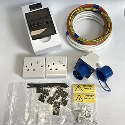 Image of TEW 240V Mains Electric Hook Up Installation Kit Campervan Motorhome Conversion 1