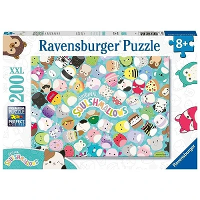 Image of Ravensburger 13392 2D Puzzle Squishmallows Squismallows Jigsaw Kids Age 8 Years Up 200 Pieces XXL, Multicoloured