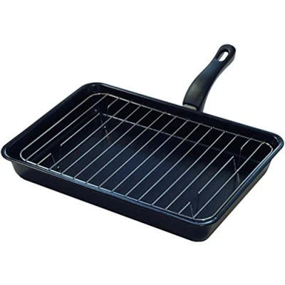 Image of Chef Aid Non Stick Grill Pan Black, 34.5 x 24 cm
