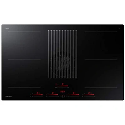 Image of Samsung NZ84T9747VK/UR Infinite Range Combi Hob With Recirculation Built In Extractor Fan