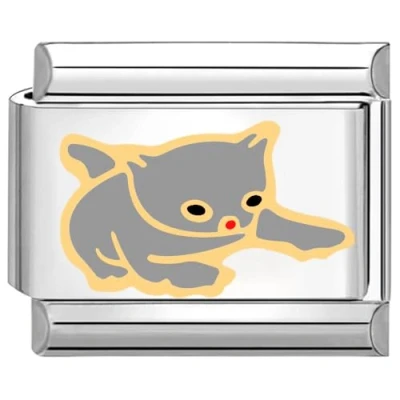 Image of Quiges 9mm Italian Style Charm Link Module Stainless Steel for Bracelets