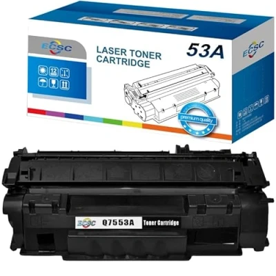 Image of ECSC Toner Cartridge Q7553A For Printer, Compatible with HP LaserJet M2727nf MFP M2727nfs P2014 P2014n P2015 P2015d P2015dn P2015dtn P2015n P2015x (Black, 1 Pack)