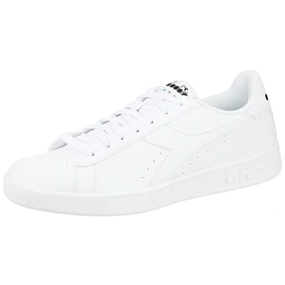Image of Diadora Torneo Unisex Trainers, Size: 8, White/black Pu