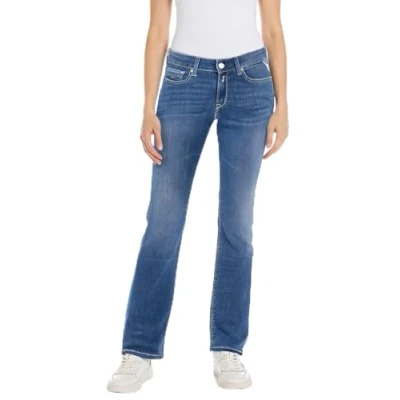 Image of Replay women&#039;s jeans with power stretch, Blue (Medium 009), 25W / 30L