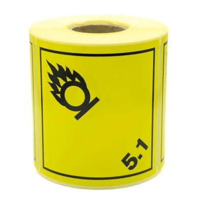 Image of MD Labels 500 Dangerous Goods Class 5.1 Igniting (Oxidising) Substances