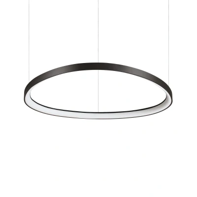 Image of Gemini 81cm LED Integrated Pendant Ceiling Light Black 2700K