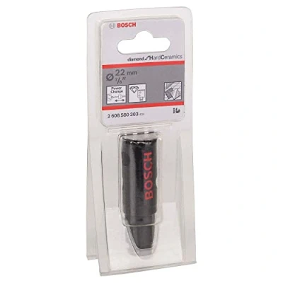 Image of Bosch Professional 1x Diamond Hole Saw for Hard Ceramics (for Stone, Tiles, Ø 22 mm, Accessories Impact Drills)