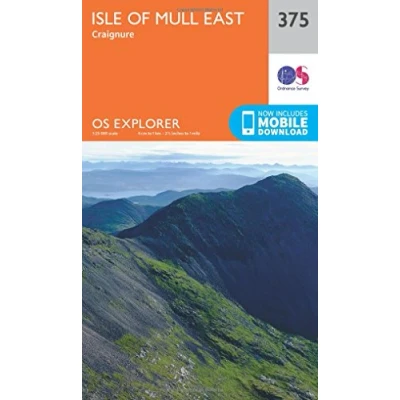 Image of Explorer 375 Isle of Mull East Map With Digital Version