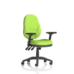 Image of Eclipse Plus XL Operator Chair Myrrh Green Adjustable Folding Arms