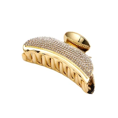 Image of Ruluti Clamps Styling Claw Hair Clips with Rhinestone, Hairdressing Accessories for Women Girls
