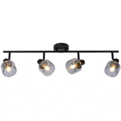 Image of Bjorn Classic Ceiling Spotlight Bar 4xE14 Black