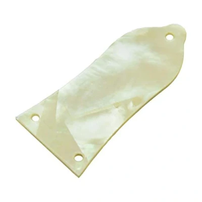 Image of KAISH Pure CUSTOM Made Natural Yellow Pearl Guitar Truss Rod Cover with 3 Hole for Epiphone LP Les Paul