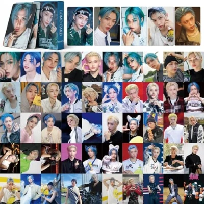 Image of 55pcs Stray Kids Felix Photocards Star New Album Cards Mini Merch Photo Poster Lomo Gift for Fans