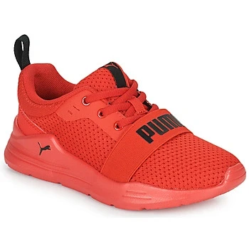 Image of Puma Wired RUN Unisex Neutral running shoes for kids, Size: 11.5K, Red Synthetics/textile
