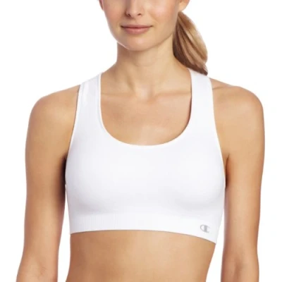 Image of Champion Women&#039;s Freedom Seamless Racerback Sports Bra, White, M UK