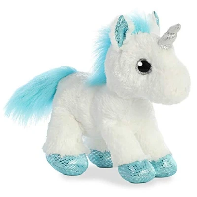 Image of Aurora, 60957, Sparkle Tales, Frosty Unicorn, 12In, Soft Toy, White and Blue